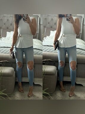 New๐ฉท Chic Cinched Side Tank